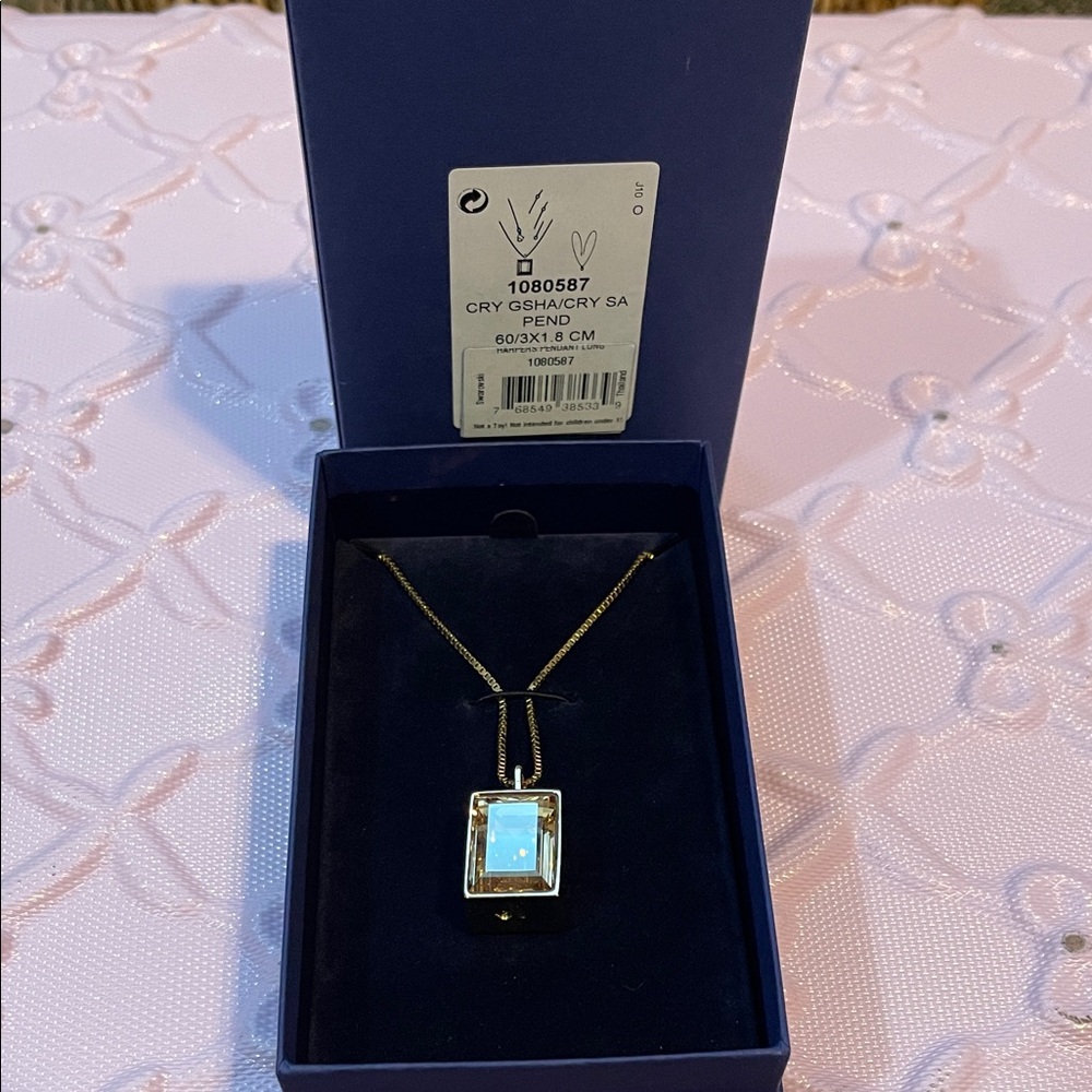 Swarovski Gold Necklace Pendant
